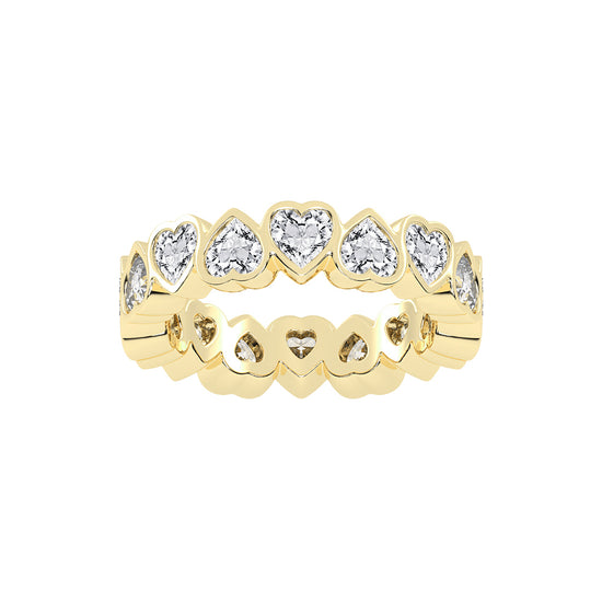 Lustrous Radiant Heart Shape Lab Diamond Ring