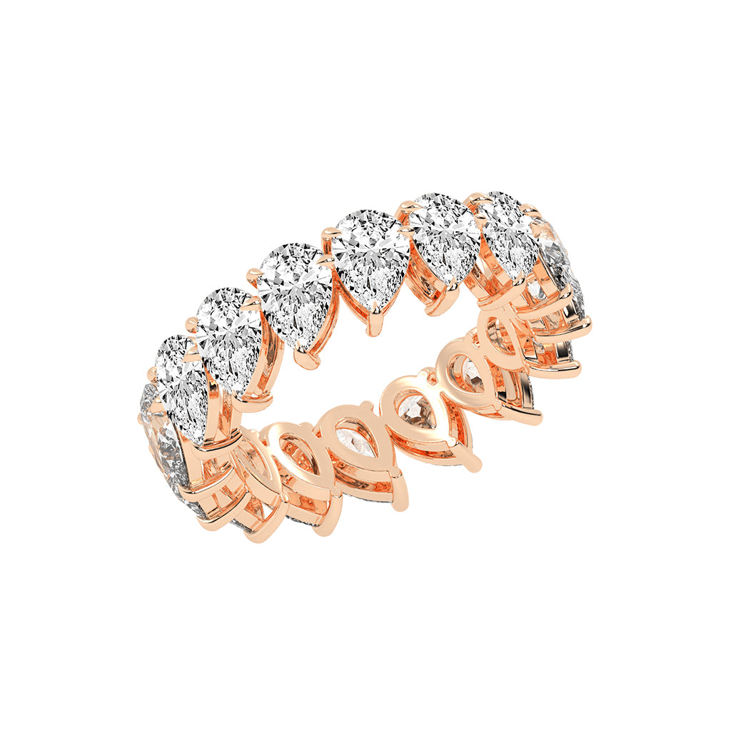 Clarityn Pear Cut Eternity Lab Diamond Ring