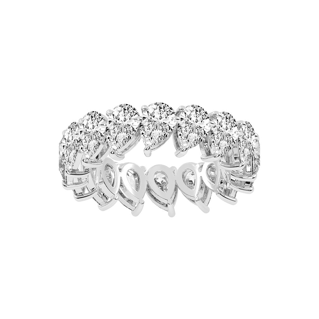 Clarityn Pear Cut Eternity Lab Diamond Ring