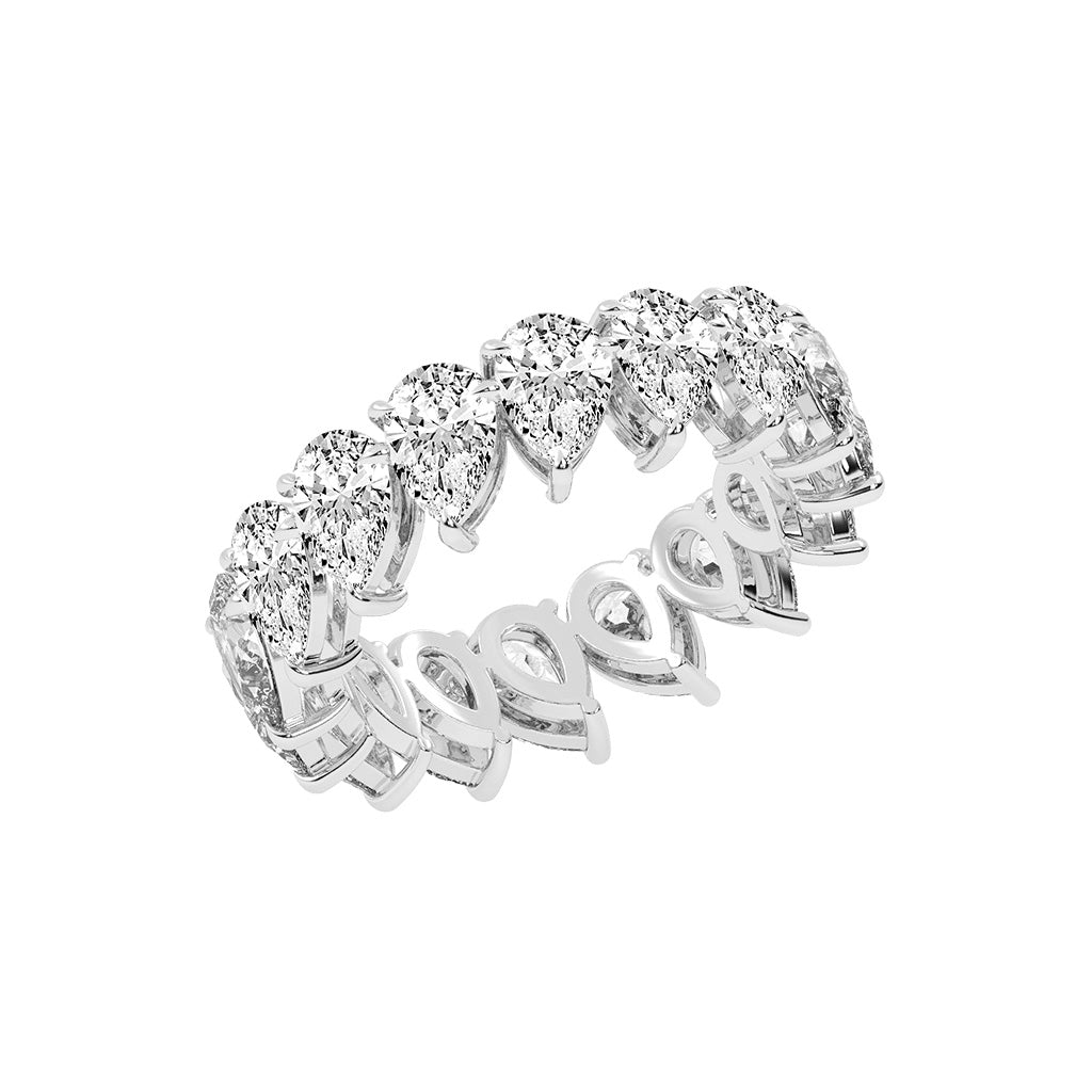 Clarityn Pear Cut Eternity Lab Diamond Ring