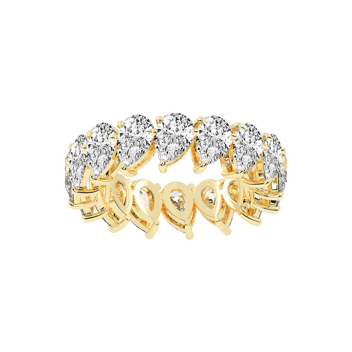 Clarityn Pear Cut Eternity Lab Diamond Ring