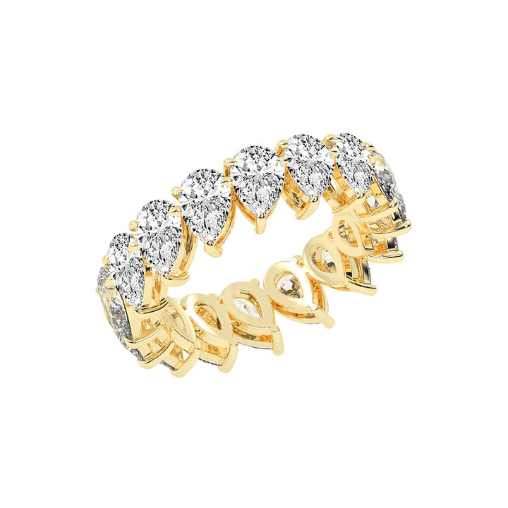 Clarityn Pear Cut Eternity Lab Diamond Ring