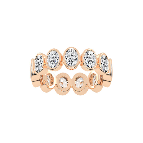 Vionia Oval Cut Milgrain Style Lab Diamond Ring
