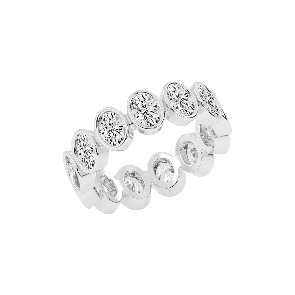 Vionia Oval Cut Milgrain Style Lab Diamond Ring