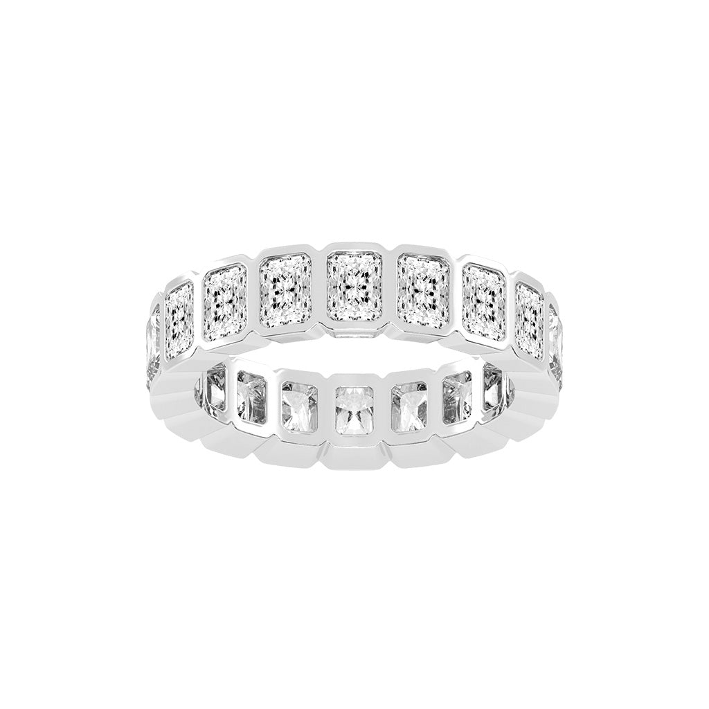 Nirvana Bezel Radiant Cut Lab Diamond Ring