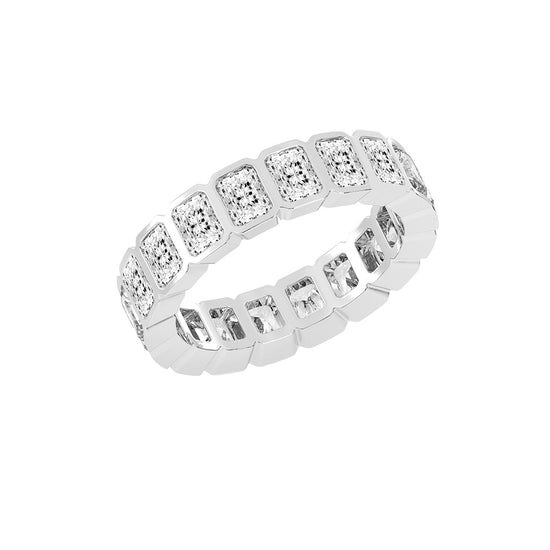 Nirvana Bezel Radiant Cut Lab Diamond Ring