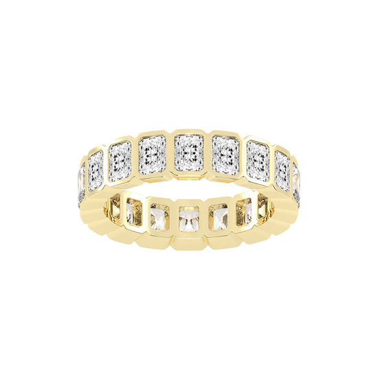 Nirvana Bezel Radiant Cut Lab Diamond Ring