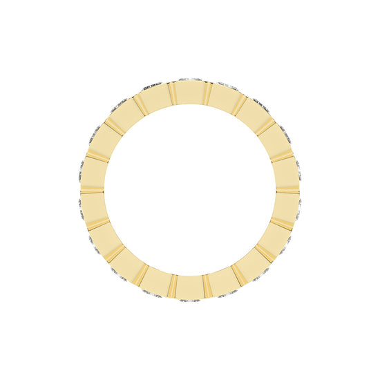 Nirvana Bezel Radiant Cut Lab Diamond Ring