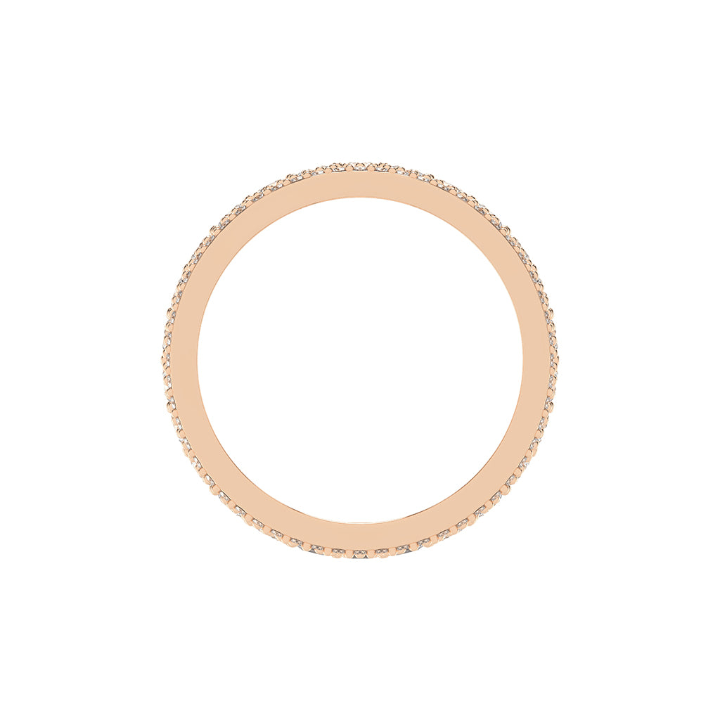 Perpetua Row Round Cut Eternity Lab Diamond Ring