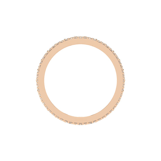 Perpetua Row Round Cut Eternity Lab Diamond Ring
