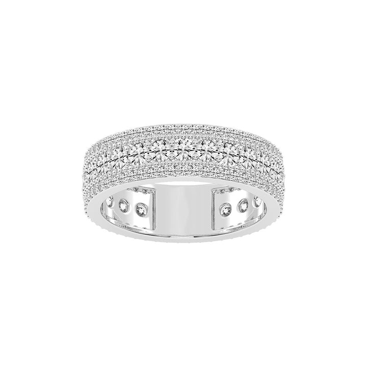 Perpetua Row Round Cut Eternity Lab Diamond Ring