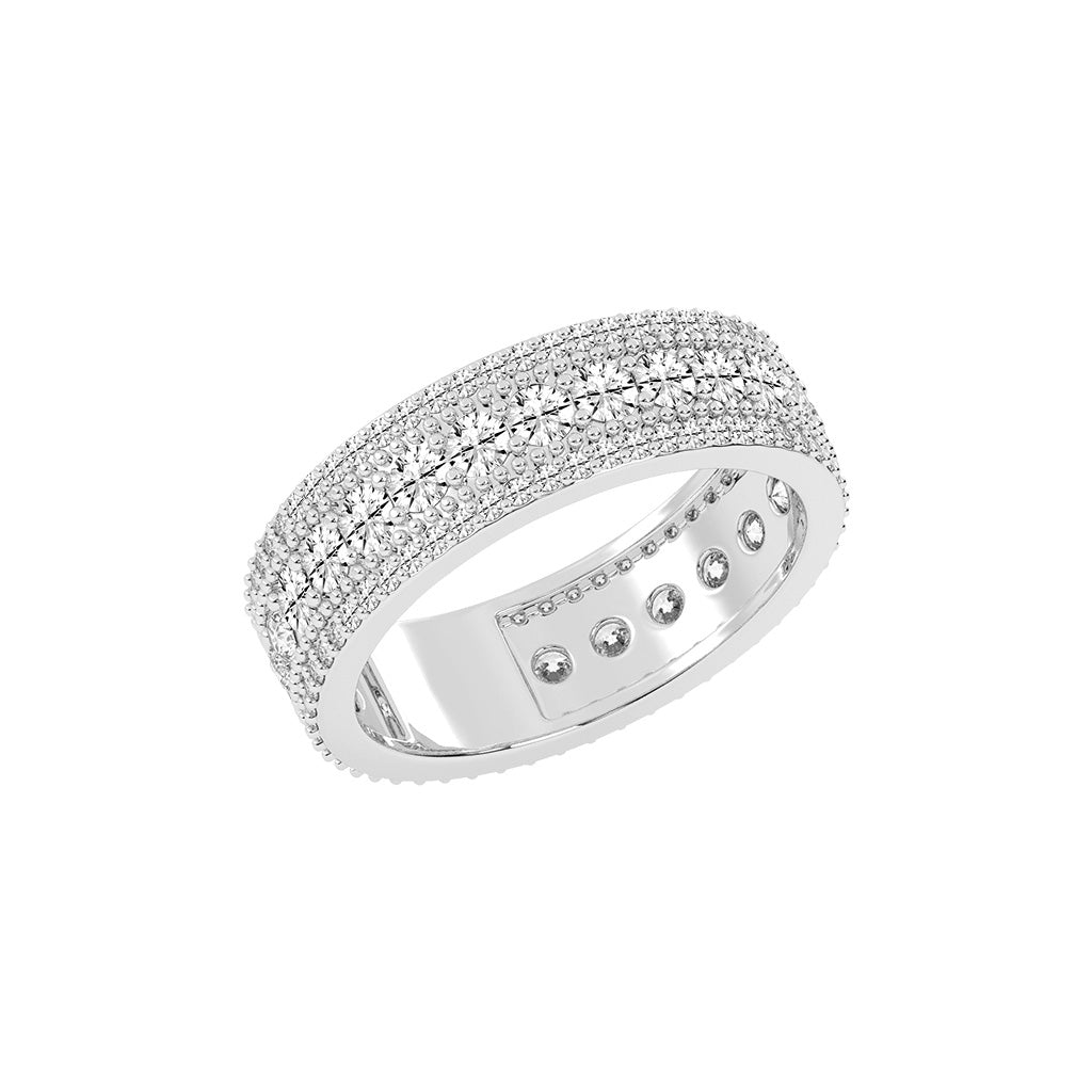 Perpetua Row Round Cut Eternity Lab Diamond Ring