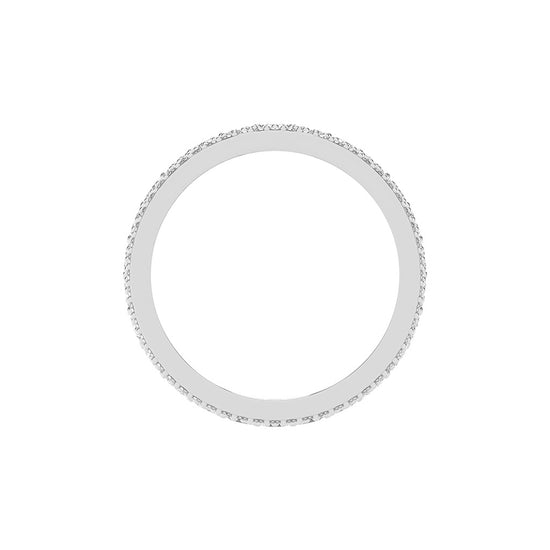 Perpetua Row Round Cut Eternity Lab Diamond Ring