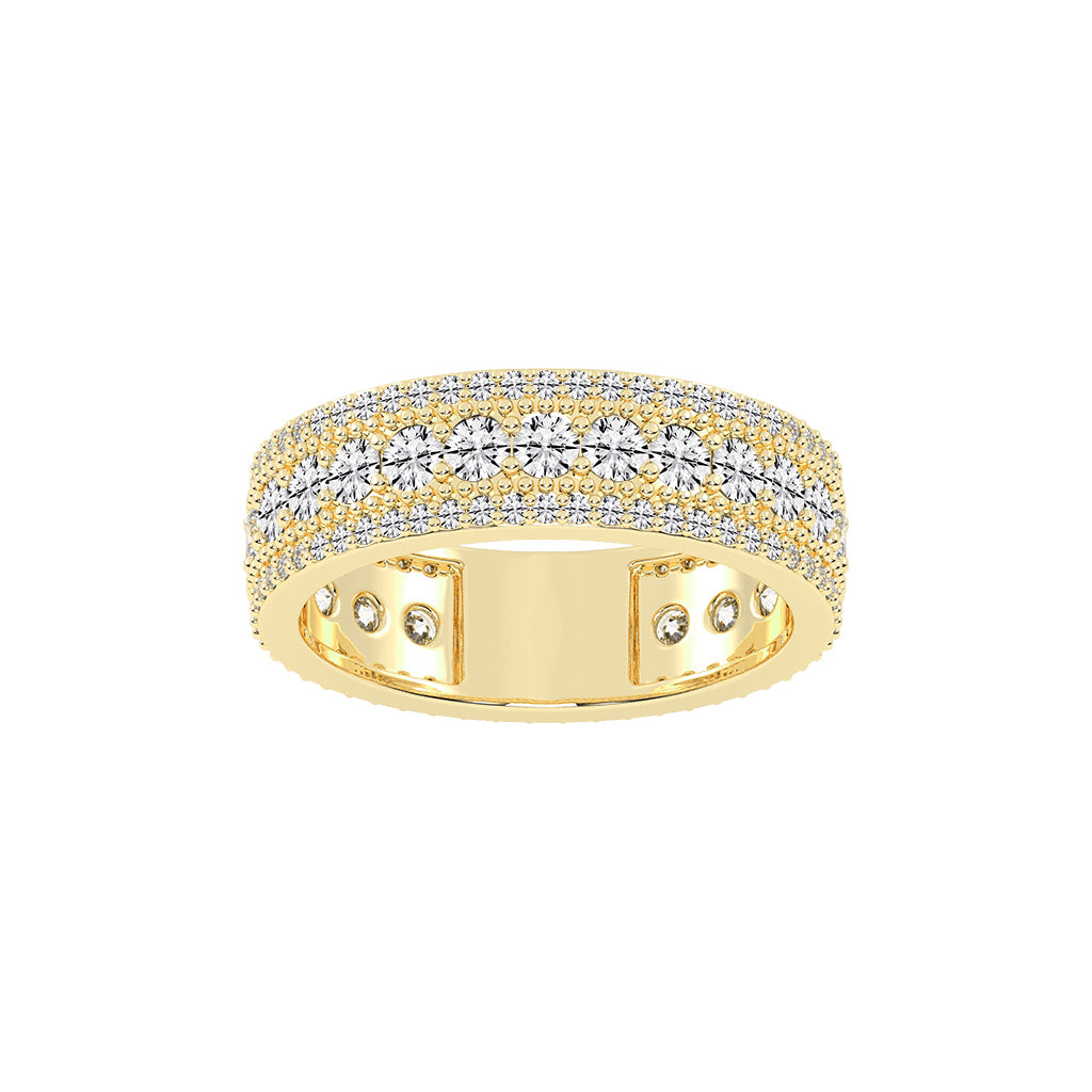 Perpetua Row Round Cut Eternity Lab Diamond Ring