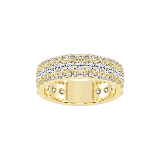 Perpetua Row Round Cut Eternity Lab Diamond Ring
