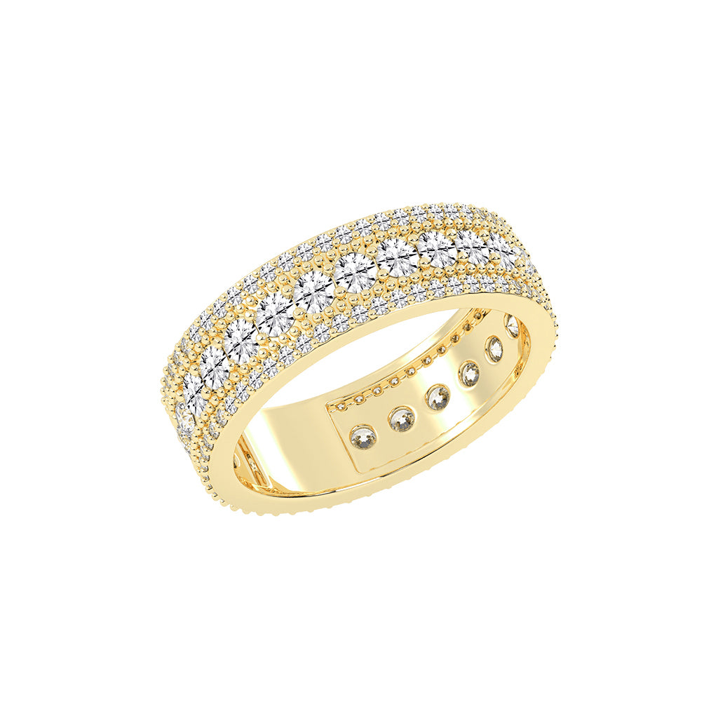 Perpetua Row Round Cut Eternity Lab Diamond Ring