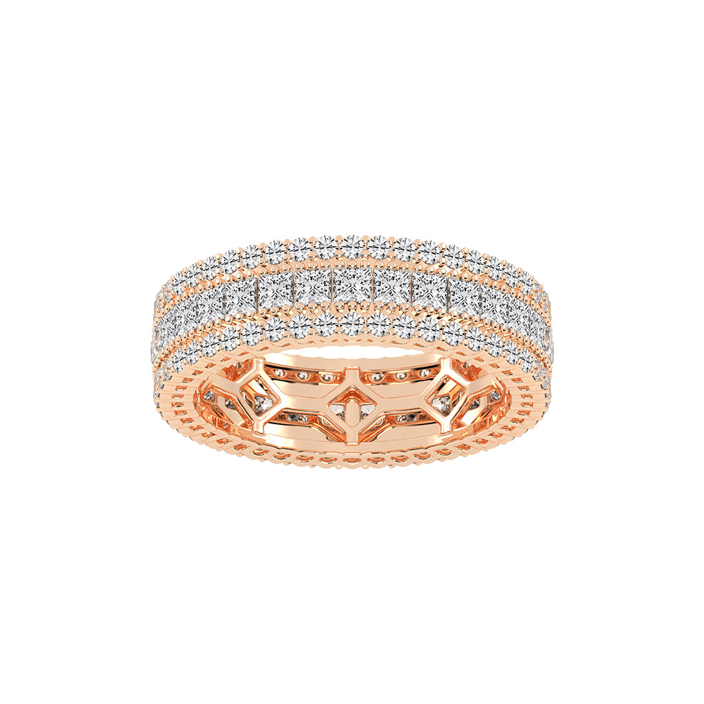Ametria Princess Cut Eternity Lab Diamond Ring