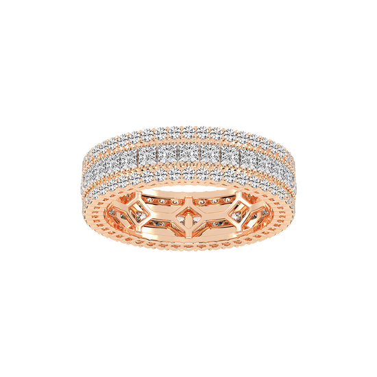 Ametria Princess Cut Eternity Lab Diamond Ring
