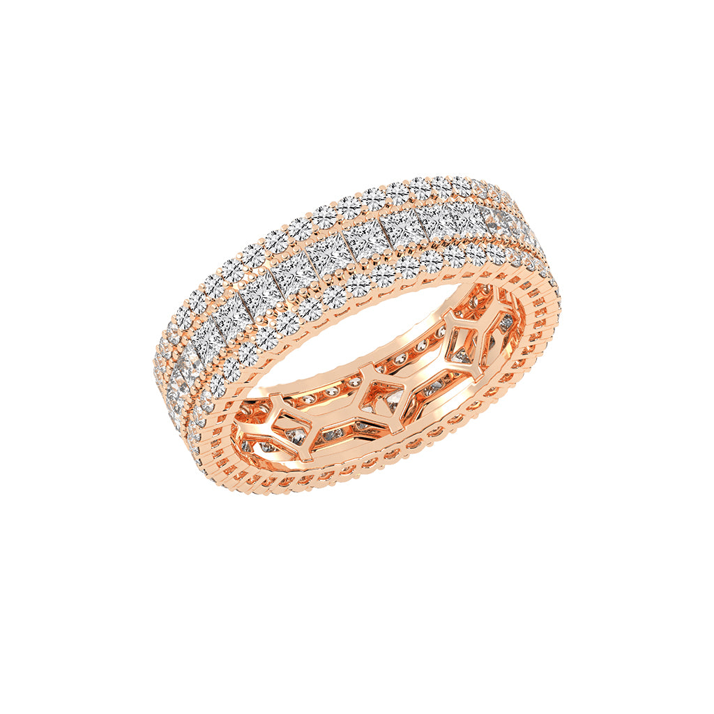 Ametria Princess Cut Eternity Lab Diamond Ring