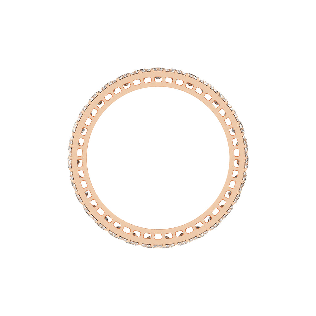 Ametria Princess Cut Eternity Lab Diamond Ring