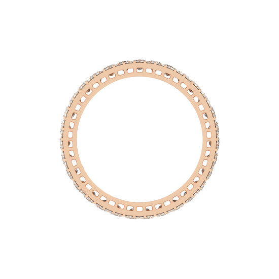 Ametria Princess Cut Eternity Lab Diamond Ring