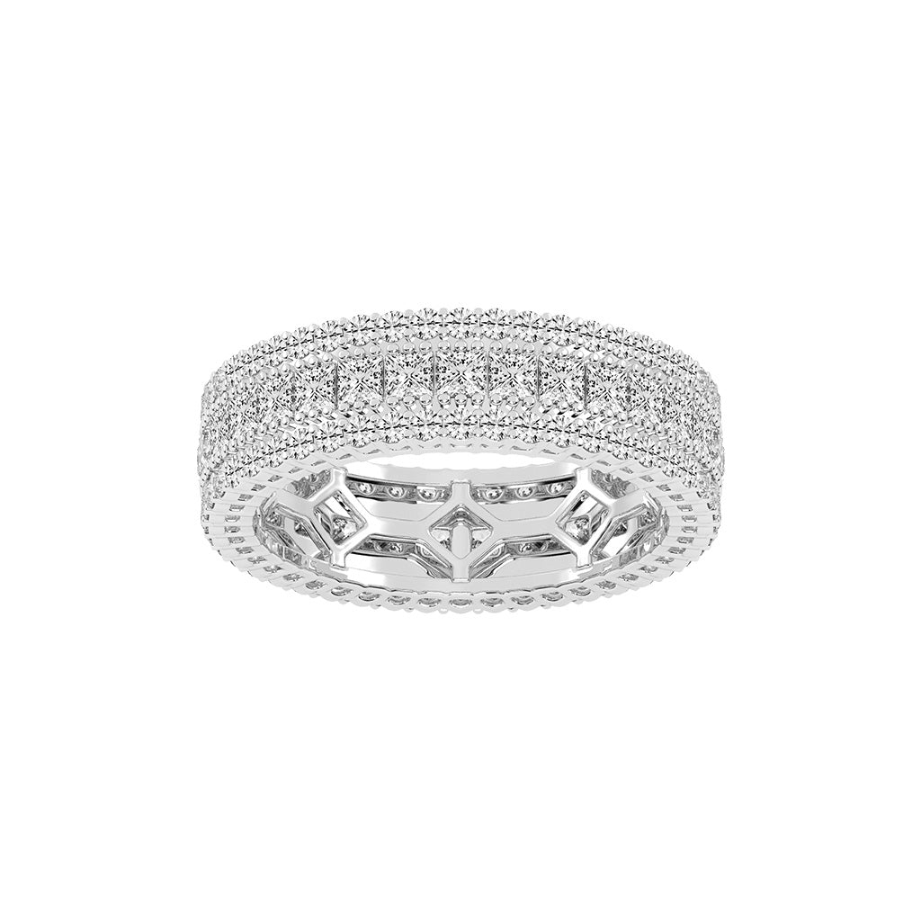 Ametria Princess Cut Eternity Lab Diamond Ring