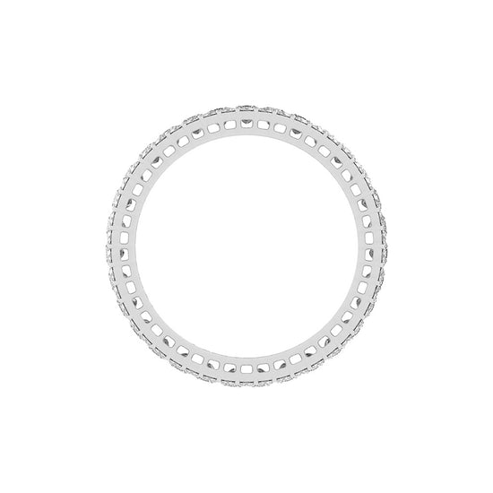 Ametria Princess Cut Eternity Lab Diamond Ring