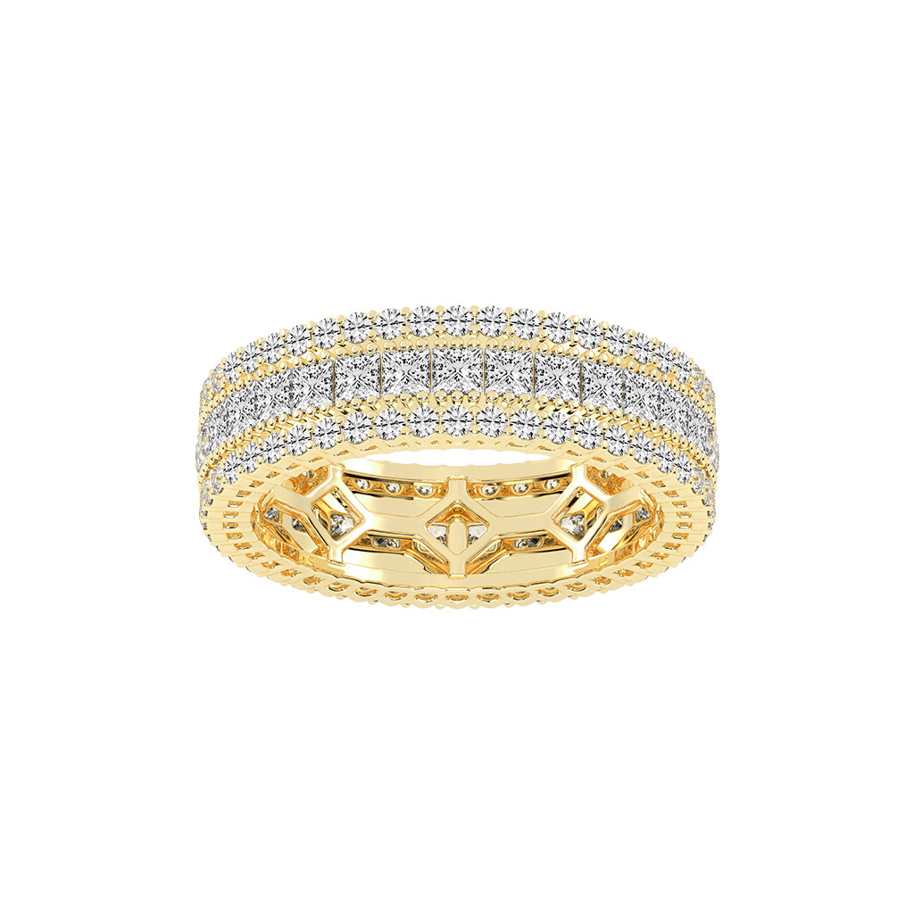 Ametria Princess Cut Eternity Lab Diamond Ring