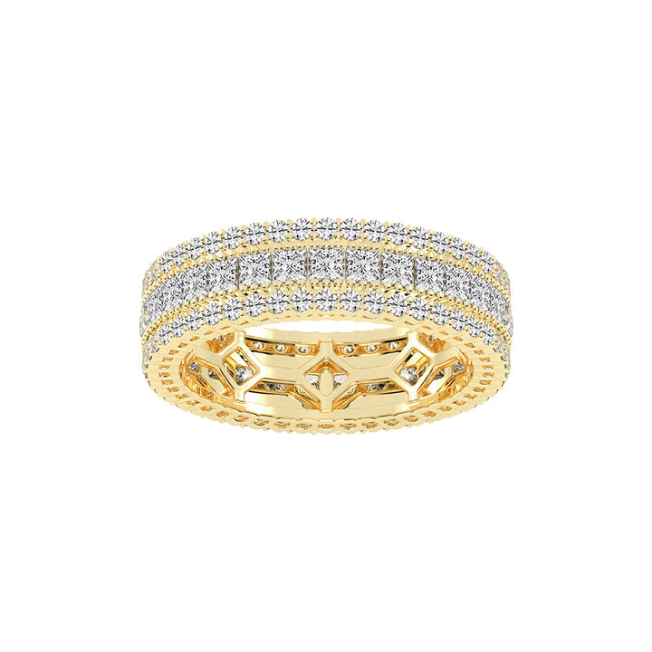 Ametria Princess Cut Eternity Lab Diamond Ring