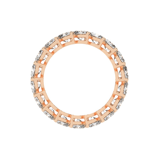 Stelline Heart Shape Eternity Lab Diamond Ring