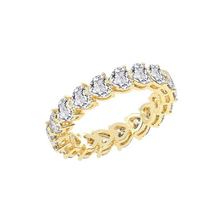 Stelline Heart Shape Eternity Lab Diamond Ring