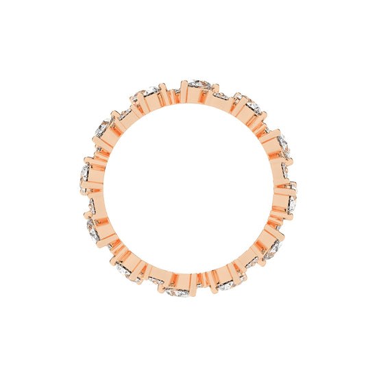Elunara Pear Cut Eternity Lab Diamond Ring