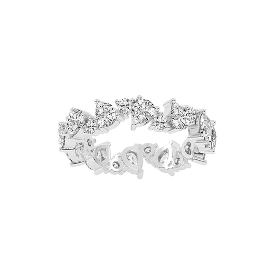 Elunara Pear Cut Eternity Lab Diamond Ring