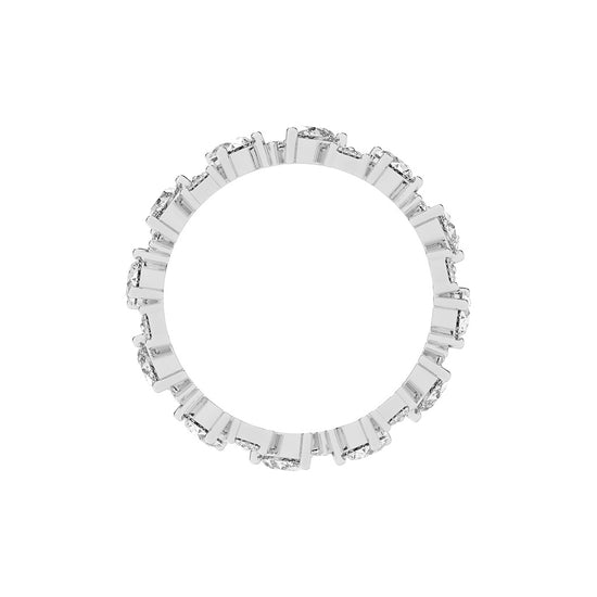 Elunara Pear Cut Eternity Lab Diamond Ring