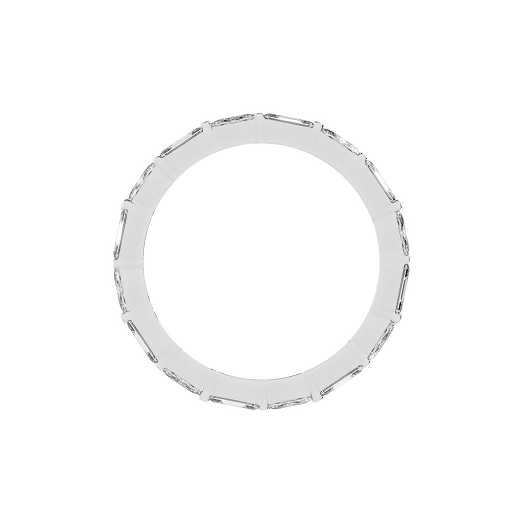 Tressa Alternating Emerald Cut Eternity Lab Diamond Ring