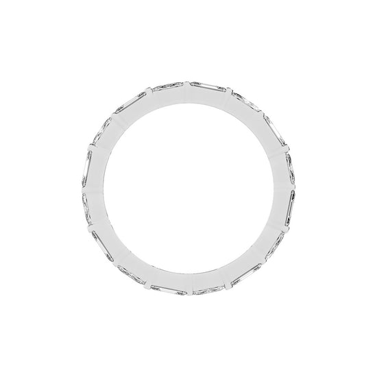 Tressa Alternating Emerald Cut Eternity Lab Diamond Ring