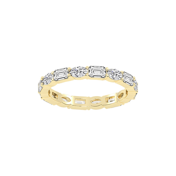 Tressa Alternating Emerald Cut Eternity Lab Diamond Ring