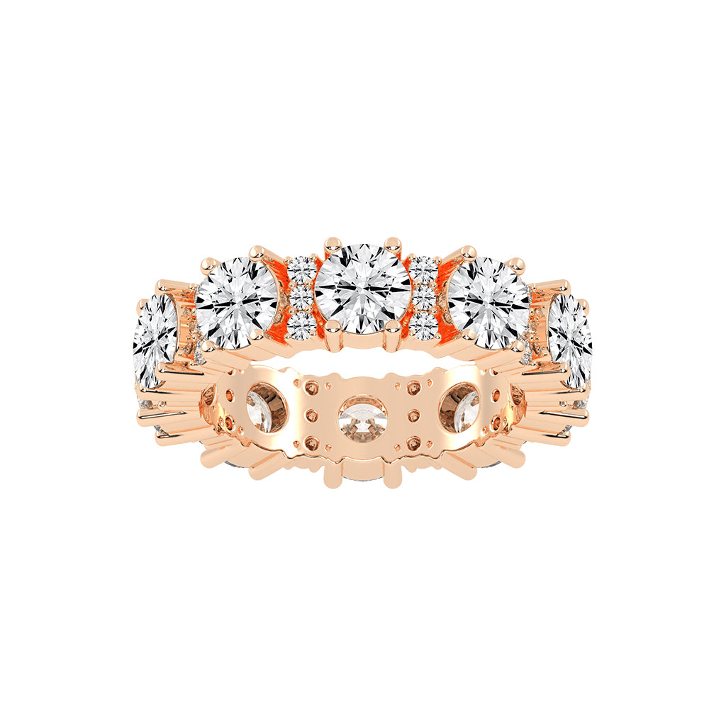 Gemelle Four Prong Eternity Diamond Ring