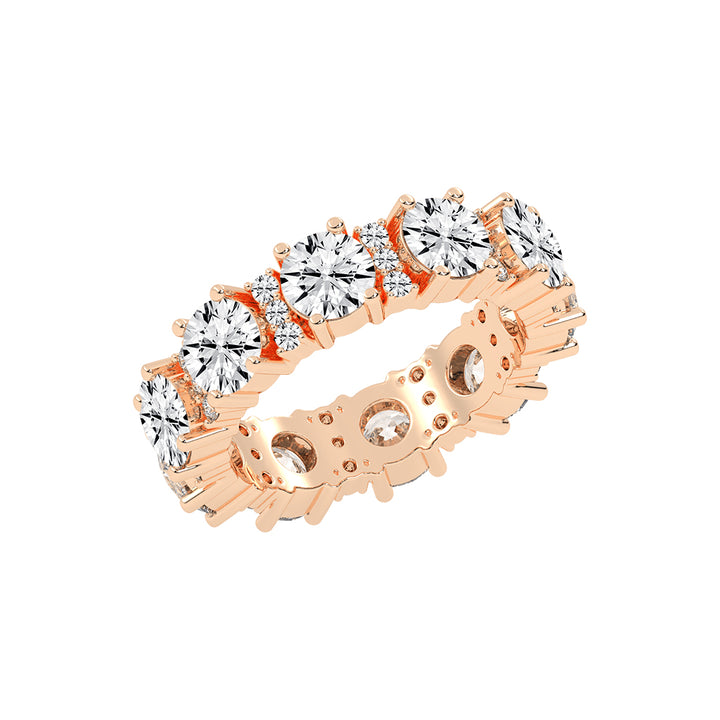 Gemelle Four Prong Eternity Diamond Ring