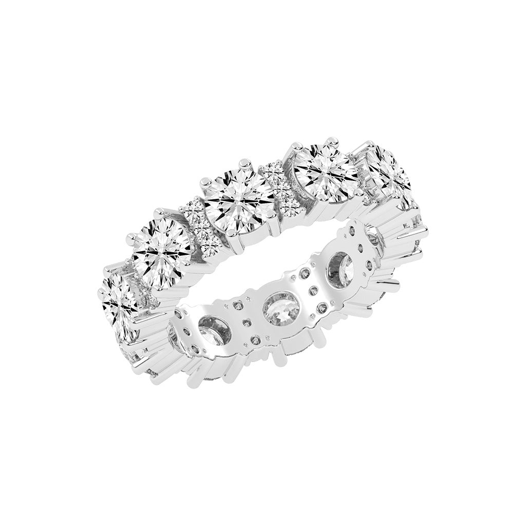 Gemelle Four Prong Eternity Diamond Ring