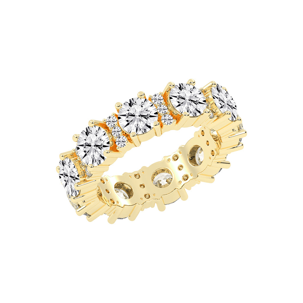 Gemelle Four Prong Eternity Diamond Ring