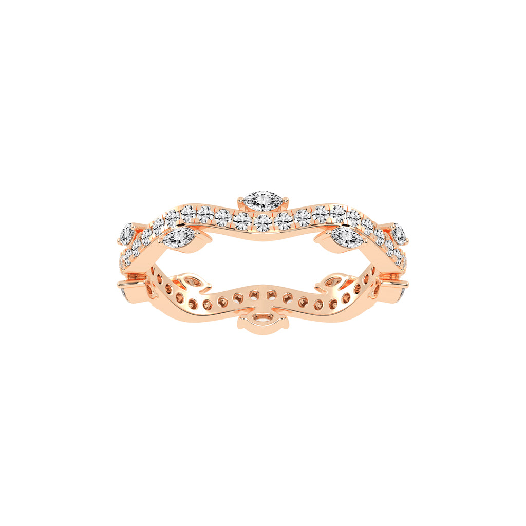 Oriana Winding Bud Marquise Cut Eternity Diamond Ring