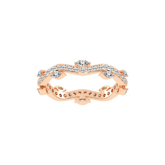 Oriana Winding Bud Marquise Cut Eternity Diamond Ring