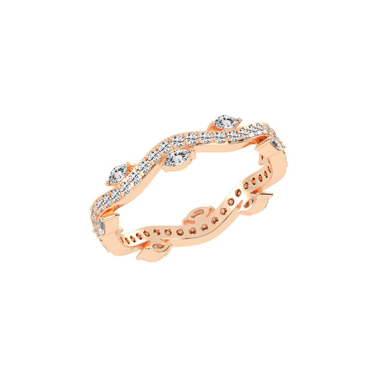 Oriana Winding Bud Marquise Cut Eternity Diamond Ring