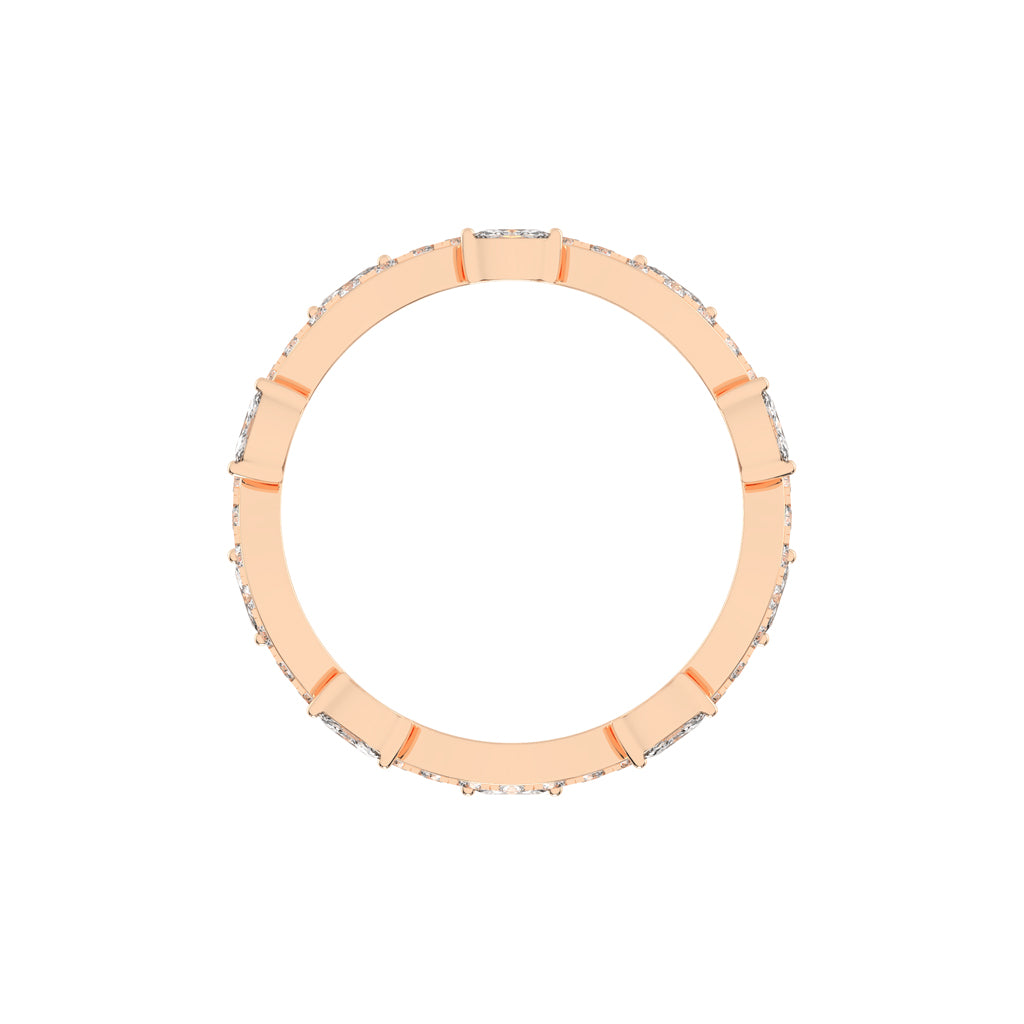 Oriana Winding Bud Marquise Cut Eternity Diamond Ring