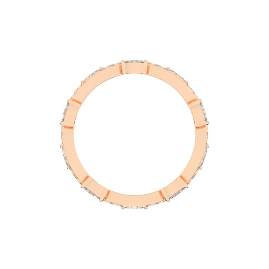 Oriana Winding Bud Marquise Cut Eternity Diamond Ring