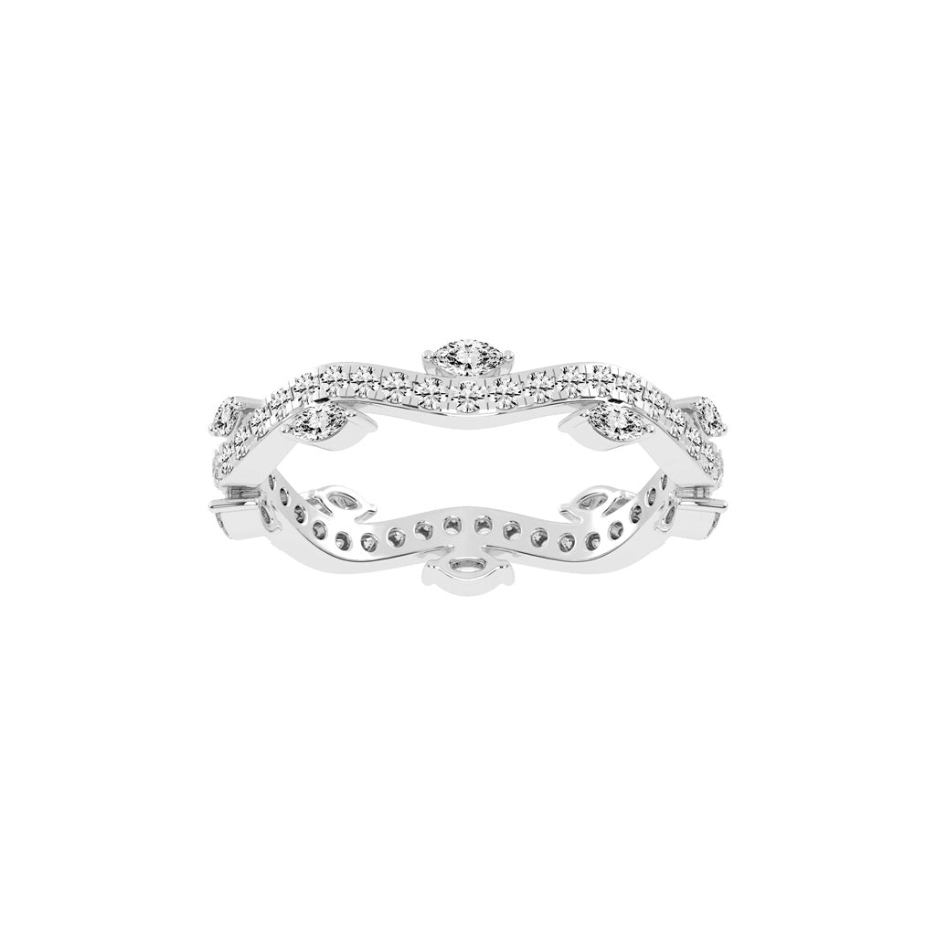 Oriana Winding Bud Marquise Cut Eternity Diamond Ring