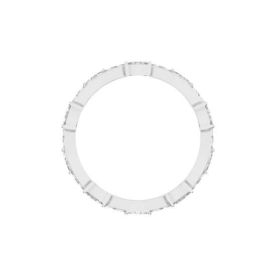Oriana Winding Bud Marquise Cut Eternity Diamond Ring