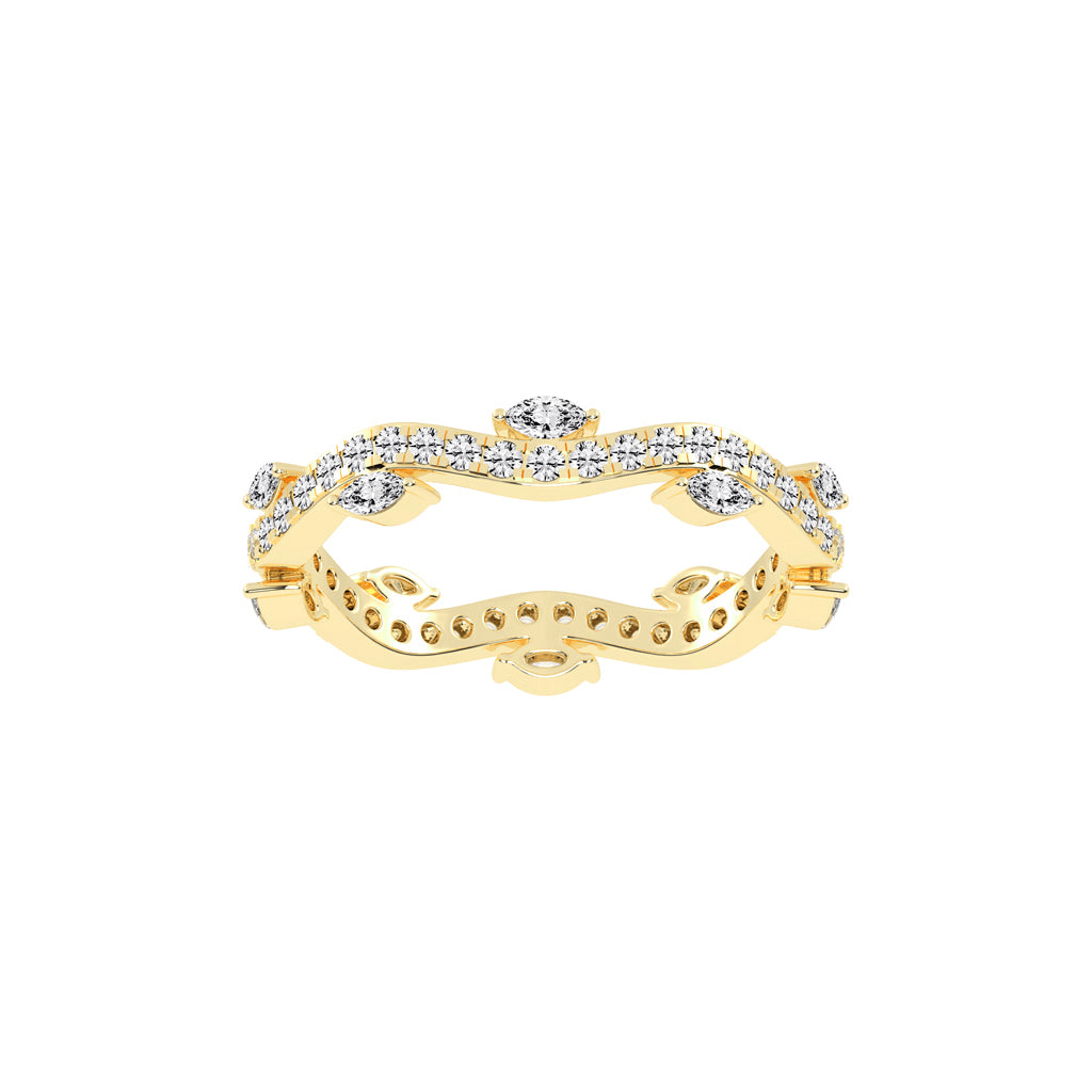 Oriana Winding Bud Marquise Cut Eternity Diamond Ring
