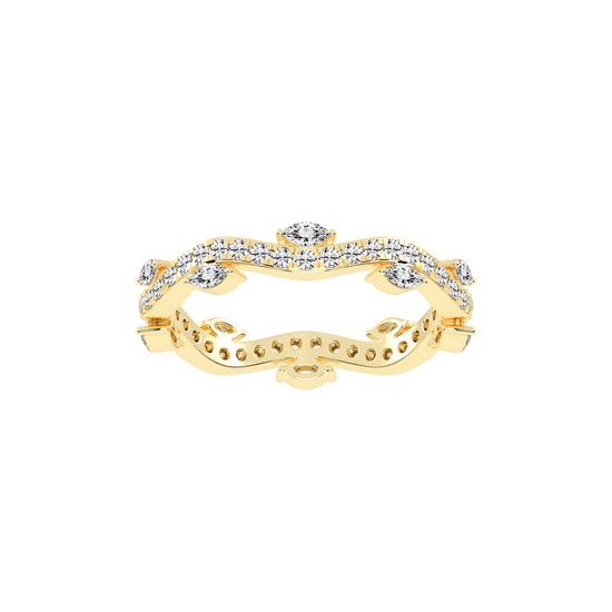 Oriana Winding Bud Marquise Cut Eternity Diamond Ring